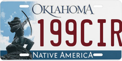 OK license plate 199CIR