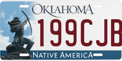 OK license plate 199CJB