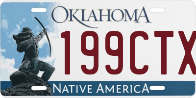 OK license plate 199CTX