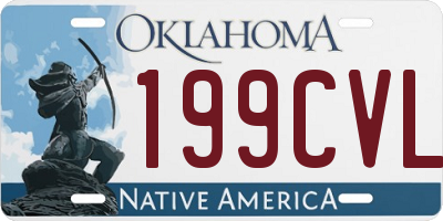 OK license plate 199CVL