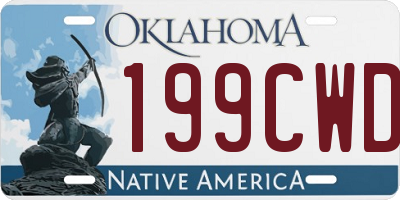 OK license plate 199CWD