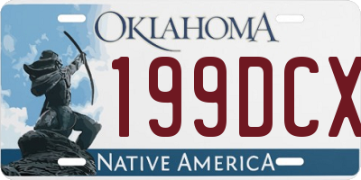 OK license plate 199DCX