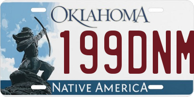 OK license plate 199DNM