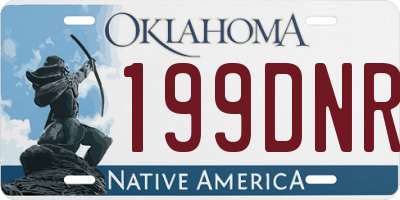 OK license plate 199DNR