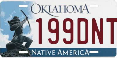 OK license plate 199DNT