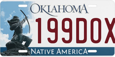 OK license plate 199DOX