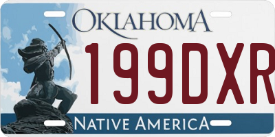 OK license plate 199DXR