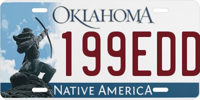 OK license plate 199EDD