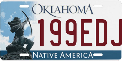 OK license plate 199EDJ