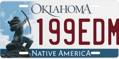 OK license plate 199EDM