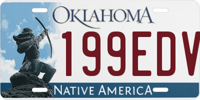 OK license plate 199EDV