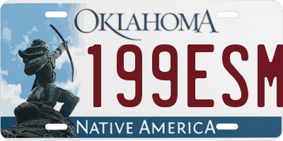 OK license plate 199ESM