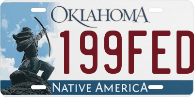 OK license plate 199FED