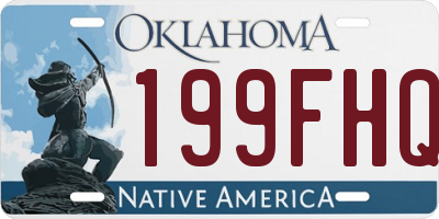 OK license plate 199FHQ
