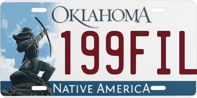 OK license plate 199FIL