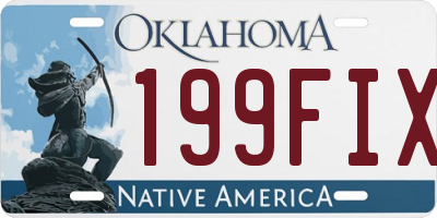 OK license plate 199FIX