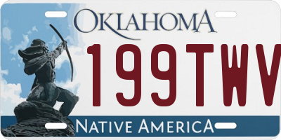 OK license plate 199TWV