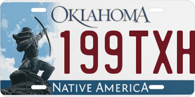 OK license plate 199TXH