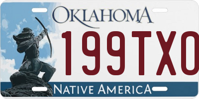 OK license plate 199TXO