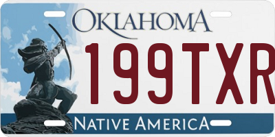 OK license plate 199TXR