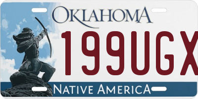 OK license plate 199UGX
