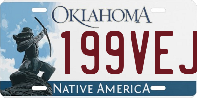 OK license plate 199VEJ