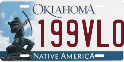 OK license plate 199VLO