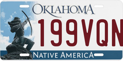 OK license plate 199VQN