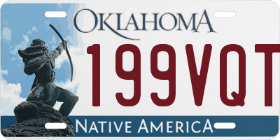 OK license plate 199VQT