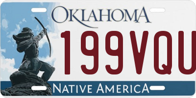 OK license plate 199VQU