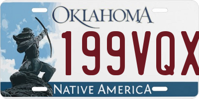 OK license plate 199VQX