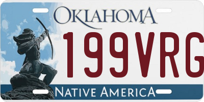 OK license plate 199VRG