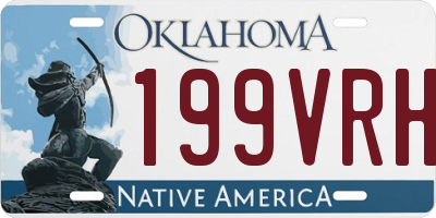 OK license plate 199VRH
