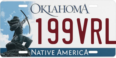 OK license plate 199VRL