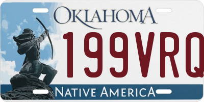 OK license plate 199VRQ