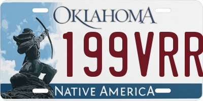 OK license plate 199VRR