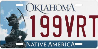 OK license plate 199VRT