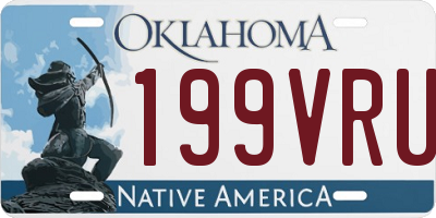 OK license plate 199VRU