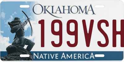 OK license plate 199VSH