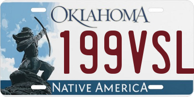 OK license plate 199VSL