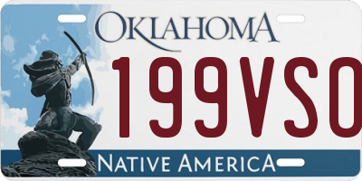 OK license plate 199VSO