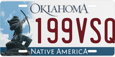 OK license plate 199VSQ