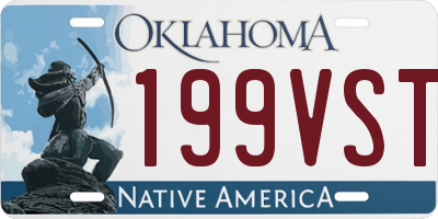 OK license plate 199VST