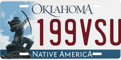 OK license plate 199VSU