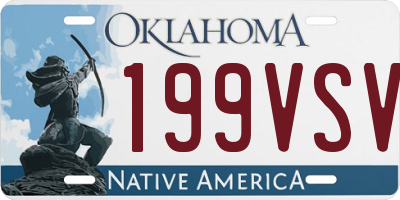 OK license plate 199VSV