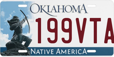 OK license plate 199VTA