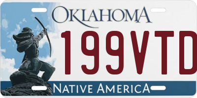 OK license plate 199VTD