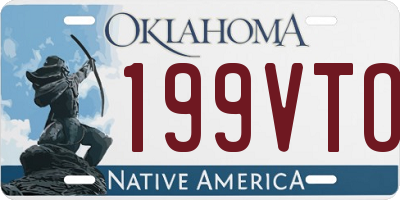 OK license plate 199VTO