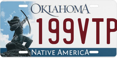 OK license plate 199VTP