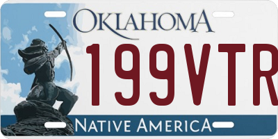 OK license plate 199VTR